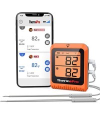 Skaitmeninis belaidis įkraunamas bluetooth maisto termometras su 2 zondais ThermoPro TP920W