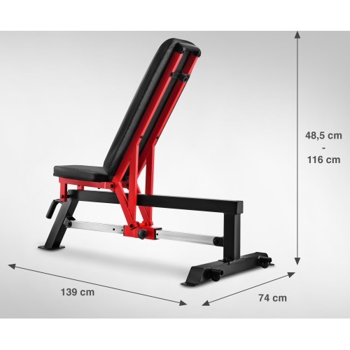 ADJUSTABLE WEIGHT BENCH – 6 POSITIONS L5166 SEMI COMMERCIAL HMS