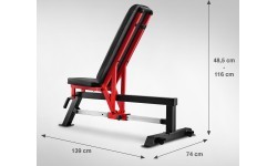 ADJUSTABLE WEIGHT BENCH – 6 POSITIONS L5166 SEMI COMMERCIAL HMS