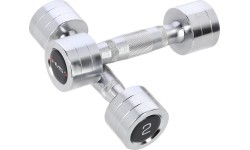 CHD CHROMED DUMBBELL HMS - 2 x 2 kg