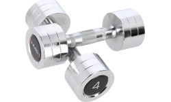 CHD CHROMED DUMBBELL HMS - 2 x 4 kg