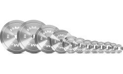 TOS kalibruotas plieninis olimpinis diskas HMS - 0.5kg