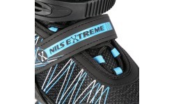 NH11912 2IN1 IN-LINE SKATES/HOCKEY ICE SKATES - Black/Blue