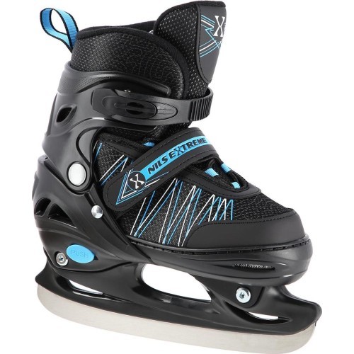 NH11912 2IN1 IN-LINE SKATES/HOCKEY ICE SKATES - Black/Blue