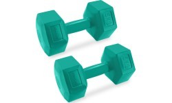 Šešiakampių hantelių rinkinys 2x5 kg Spokey MONSTER