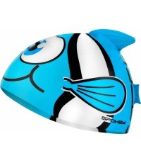 Силиконовая шапочка для плавания синяя Spokey Rybka Marlin