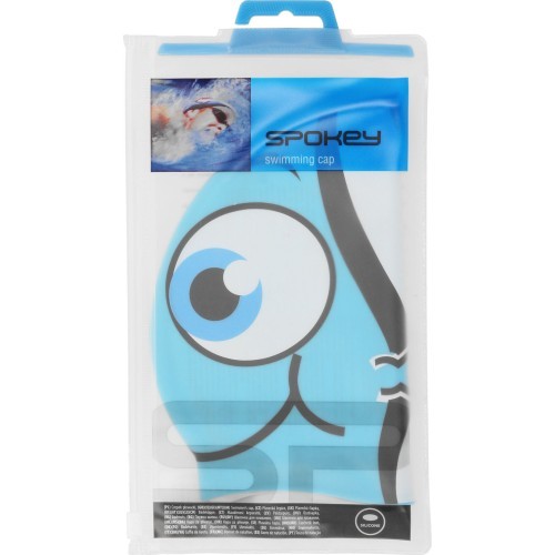 Silicone swimming cap blue Spokey RYBKA MARLIN