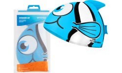 Silicone swimming cap blue Spokey RYBKA MARLIN