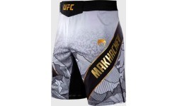 Vyriški UFC Unrivaled by Venum Islam Makhachev Long Fit kovos šortai, balti