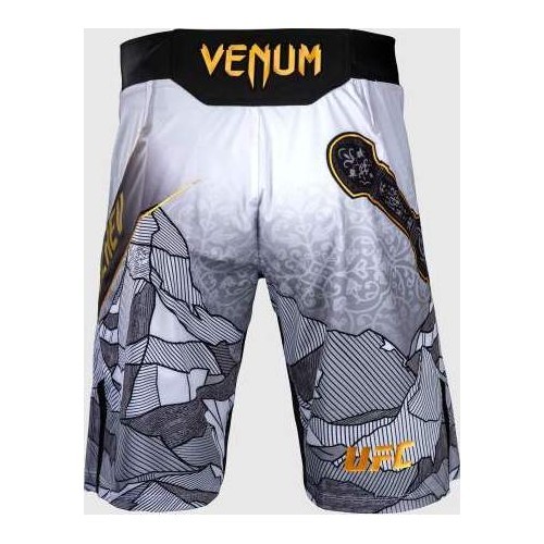 Vyriški UFC Unrivaled by Venum Islam Makhachev Long Fit kovos šortai, balti
