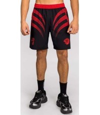 Venum x Mike Tyson Tiger treniruočių šortai – gilios juodos/intensyviai raudonos spalvos