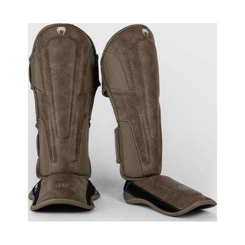 Venum Impact Evo Scales Shin Guards - Brown