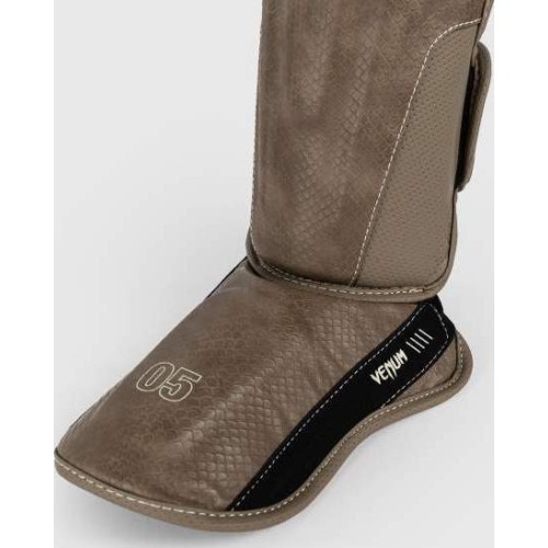 Venum Impact Evo Scales Shin Guards - Brown