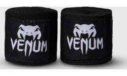 Боксёрские бинты Venum Kontact Original, 4 м, чёрные