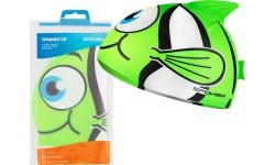 Silicone swimming cap green Spokey RYBKA MARLIN