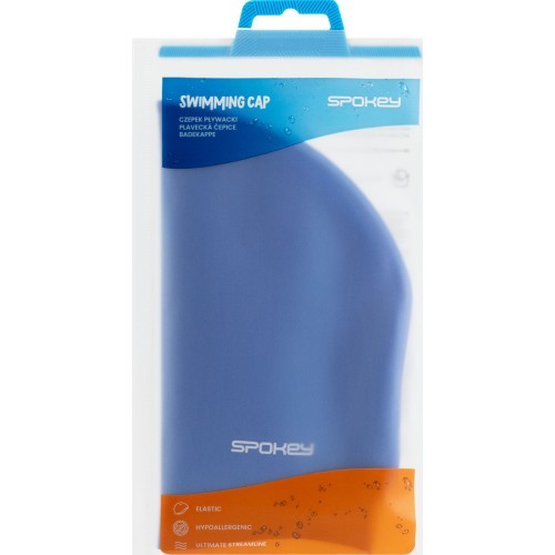 Шапочка для плавания синяя Spokey EARCAP