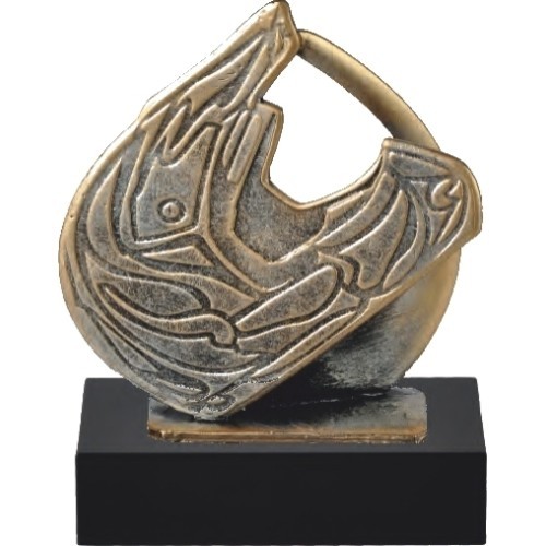BEL792 Motorsport Statuette - 18cm - Sidabras/Bronza