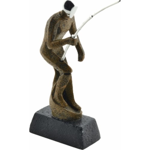Statulėlė Z121379 Žvejys - 21cm - Ruda