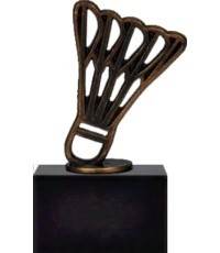 Figurine BEL584 Badminton - 17cm - Bronza