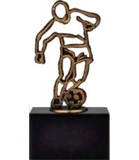 Statulėlė BEL551 Futbolas - 16cm - Bronza