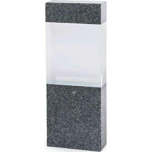 Stiklas Z2306 Akmuo - 20cm - Sidabrinė