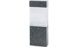 Glass Award Z2306 Stone - 20cm - Silver