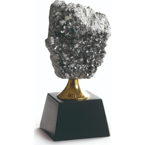 Glass Z2303 Geode - 16cm - Silver