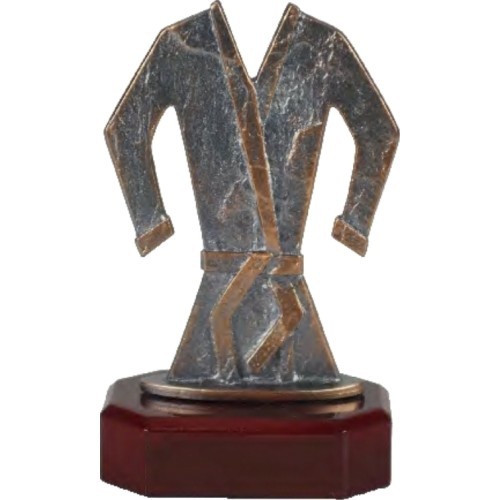BEL508 Kimono Karate Figurine - 17cm - Bronza