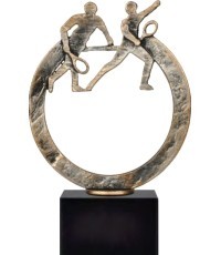 Статуэтка BEL432 Большой теннис - 21cm - Sidabras/Bronza