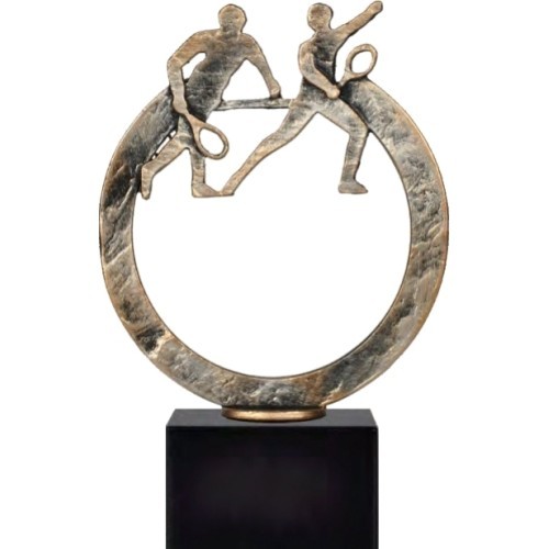 Statuette BEL432 Tennis - 21cm - Sidabras/Bronza