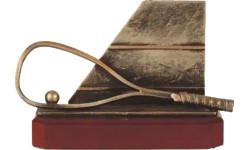 Statulėlė BEL279 Skvošas - 17cm - Bronza