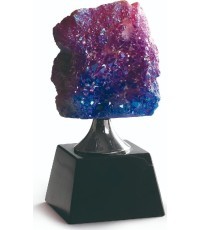 Glass Award Z2302 Geode - 20cm - Blue