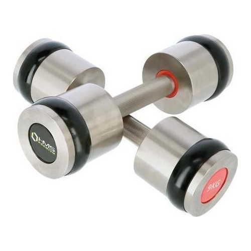 HH CHROMED DUMBBELL HMS PREMIUM - 2 x 9 kg