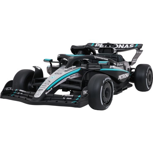 AMG PETRONAS F1 juodas lenktyninis automobilis, vaikiškas elektromobilis