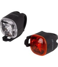 Light set FORCE Twist 2.0 // with batteries, front + rear