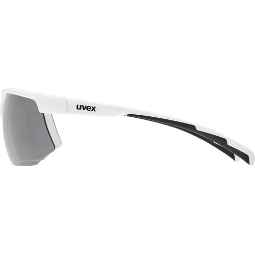 Uvex Aerios S V glasses, white matt / smoke