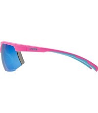 Uvex Aerios S sunglasses, pink matt / mirror blue
