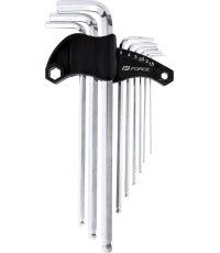 FORCE hex key set 1.5-10mm with holder