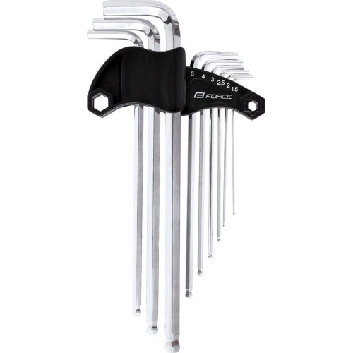 FORCE hex key set 1.5-10mm with holder
