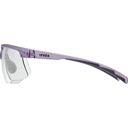 Uvex Aerios S V glasses, purple matt trans / smoke