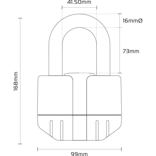 Chain Lock Oxford Big Boss Alarm 200 cm
