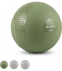 Mini Medicine Ball inSPORTline Sendelar 10.5 cm / 0.5 kg - Green
