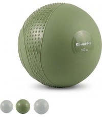 Мини медицинский мяч inSPORTline Sendelar 11 см / 1 кг - Зелёный