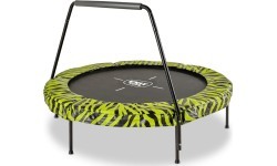 EXIT Tiggy Junior trampoline with bar ø140cm - black/green