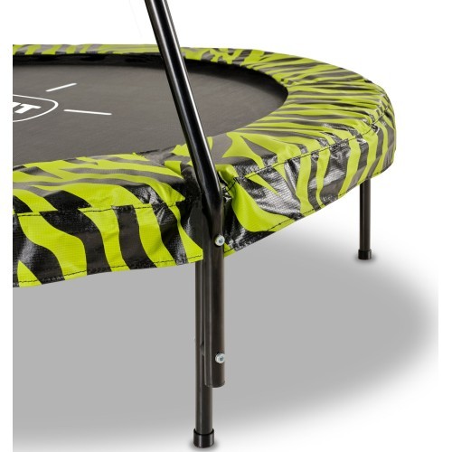 EXIT Tiggy Junior trampoline with bar ø140cm - black/green
