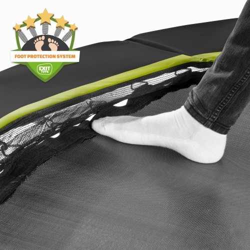 EXIT Silhouette ground sports trampoline ø427cm - black