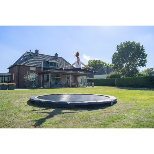 EXIT Silhouette įleidžiamas sportinis batutas ø427 cm, juodas