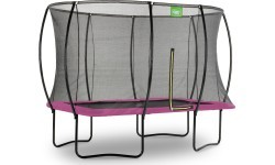 EXIT Silhouette trampoline 214x305cm - pink Outdoor Rectangular Coil spring Above ground trampoline