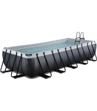 EXIT Black Leather baseinas 540x250x100 cm su filtravimo siurbliu, juodas