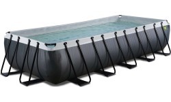 EXIT Black Leather baseinas 540x250x100 cm su filtravimo siurbliu, juodas